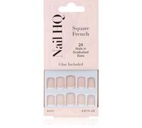 Nail HQ Square French Faux ongles 24 pcs