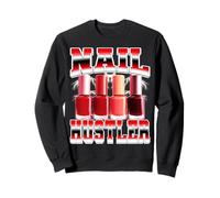 Nail Hustler Nail Artist Nail Tech Années 90 Sweatshirt