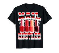 Nail Hustler Nail Artist Nail Tech Années 90 T-Shirt