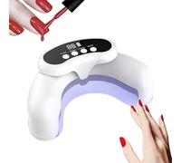 Nail Lamp, Gel Nail Polish UV LED Lamp, Quick Curing Folding Light Tool, Professional Design with Fast Dry Function, Women Accessories for Home, Salon and Sisters, 8.19x3.19x4.8 inches