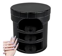 Nail Magnet, 3D Glass Bead, 1.96x0.98 Inch Rotating Device, Multifunctional Polishing Tool, Salon Supplies, Best Usage Accessory For Home Travel Wedding Bridal Spa Grooming Party Summer Winter Holiday