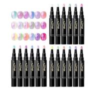 Nail Paint Pens - Air Dry Nail Paint Marker Pen Set, Quick Dry Ñail Design Ṕaint Pens Tools, 6-Color Water Base Gel Pencil For Beginners Women Home Party Travel Wedding Daily Dating Practice