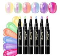Nail Paint Pens - Water Gel, Set Quick Dry Precision Drawing Pens for Easy Design Tools for Beginners Women Home Party Travel Wedding Daily Practice Creative Art