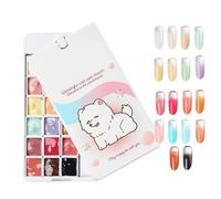 Nail Patting Gel Palette - 18 Color Solid Gel Set | Palette, Gradient Manicure Paint Kit, Ñail Design Stamping Embossing ?el Set | For Home Salon ?ail Art Design Manicure Practice