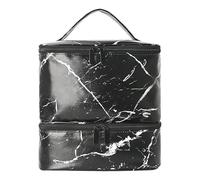 Nail Polish Bag, Nail Organizers Double Layer Tools Storage Bag, 9.84x7.87x1.38 inches Portable Flexible Lamp Supplies Organizer, Lightweight Travel Pouch for Families