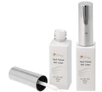 Nail Polish Nail Liner White 8 ml - Vernis à ongles précis pour lignes fines et designs - Vernis à ongles UV - Gel Nail Art Gel Polish Kit de manucure pour salon DIY