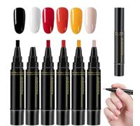 Nail Polish Pens, 2026 New 3 in 1 Nail Polish Markers Quick Dry, Gel Pen Set, Easy-to-Use Nailpolish Pens for DIY Nail Art, Home Salon Manicure for Women (Style C)