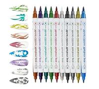 Nail Polish Pens - Dual-Ended Manicure Tools Creative Nails Art | Premium Brush Material with Precise Liner Tip, Easy Color Blending, Home Salon Party Use for Women Girls Teenagers Mothers