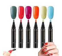 Nail Polish Pens, Nail Pen Set, Nail Polish Pens, 3 In 1 Nail Polish Pen Set, One Step Nail Gel Pen, Nail Varnish Pens For For Home and Professional Manicure (A3)