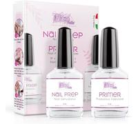Nail Prep Et Primer Onlges Gel Uv 12ml - 2pz.- Primer Non Acide Promoteur D'adhérence Et Déshydratant Ongles Préparation Pour Améliore L'adhérence Et Durée Du Gel Ongles, Vernis Semi-Permanents