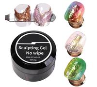 Nail Sculpting Glue, Gel Polish Adhesive, Craving Art Glue, Strong No Wipe Finish Natural Look Formula Ideal for Nail Artists, Salons, Stylists, Women, Presents, 15g