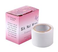Nail Silk Wrap, Nails Protector, Adhesive Shield Breathable Flexible Compact Lightweight Transparent Layer Portable, Manicure Tool for Home Salon, 1.97x1.97x1.22Inches, Pink