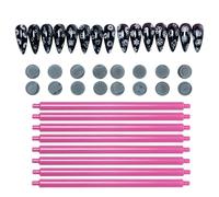 Nail Stamp Pen with 8X Dotting Tools, Double Head Nail Stamper Pen For Nail Design, Precision Stamper For Graffiti Art, Home Manucure And Tools