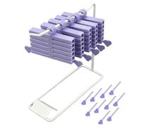 Nail Transfer Foil Storage Set - 16 Pieces Portable 3D Printed Organizer | Nail Transfer Paper Storage Box with Base for Manicure Salon Home Travel Wedding Bridal Party Holiday