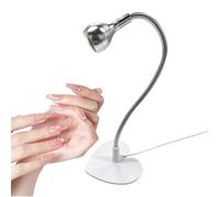 Nail UV Light with Foot - Pedal LED Gooseneck Quick Dry Portable ABS+metal | Manicure Curing Lamp for Women Girls Extension Gel Home Travel Salon Business Trip