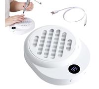 Nail Vacuum Dust Collector 6000RPM Manicure Filter Extractor LED Display Strong Suction Nail Cleaner Machine Dust Absorber Professional Salon Home Office Beauty Studio Acrylic Gel Filing Hygiene