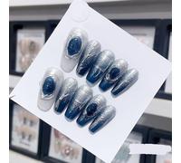Nail Wear Heavy Industry Light Luxury Nail Patch Long European and American Style Wearable Nail Patch (Taille : XS, Couleur : 24586)