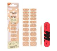Nail Wraps en gel Mylee - 20 autocollants en gel pré-durci pour une manucure instantanée. Sans lampe, sans éclats, et brillants jusqu’à 14 jours, ils s’appliquent facilement et sans effort