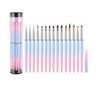 NailArt Brushes, NailArt Tools, Nail Design Tools, Professional NailArt Tools Set Best Nail Painting Tools For Beginners, Nail Designs And Home Manucure 15pcs