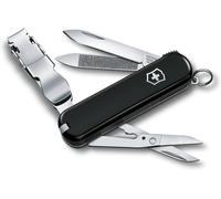 Nailclip 580,Swiss Made,8 Fonctions,Lime À Ongles,Coupe-Ongles,Lame,Ciseaux,Noir.[T119]