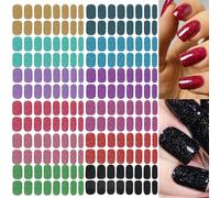 NAILDOKI Autocollant Ongle 3D Nail Stickers, Nail Art Auto-Adhésif Ongle Décalque Belle Mode Décoration pour Femmes Filles