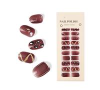 NAILDOKI Autocollant Ongle 3D Nail Stickers, Nail Art Auto-Adhésif Ongle Décalque Belle Mode Décoration pour Femmes Filles Nail Wraps