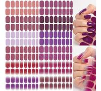 NAILDOKI Autocollant Ongle 3D Nail Stickers, Nail Art Auto-Adhésif Ongle Décalque Belle Mode Décoration pour Femmes Filles