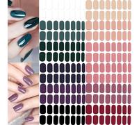 NAILDOKI Autocollant Ongle 3D Nail Stickers, Nail Art Auto-Adhésif Ongle Décalque Belle Mode Décoration pour Femmes Filles