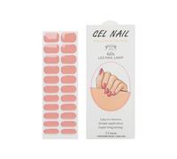 NAILDOKI Autocollant Ongle Gels semi-durcis Nail Stickers, Nail Art Auto-Adhésif Ongle Décalque Belle Mode Décoration pour Femmes Filles Nail Wraps