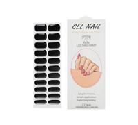 NAILDOKI Autocollant Ongle Gels semi-durcis Nail Stickers, Nail Art Auto-Adhésif Ongle Décalque Belle Mode Décoration pour Femmes Filles Nail Wraps