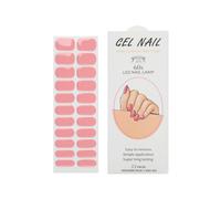 NAILDOKI Autocollant Ongle Gels semi-durcis Nail Stickers, Nail Art Auto-Adhésif Ongle Décalque Belle Mode Décoration pour Femmes Filles Nail Wraps
