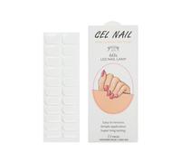 NAILDOKI Autocollant Ongle Gels semi-durcis Nail Stickers, Nail Art Auto-Adhésif Ongle Décalque Belle Mode Décoration pour Femmes Filles Nail Wraps