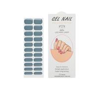 NAILDOKI Autocollant Ongle Gels semi-durcis Nail Stickers, Nail Art Auto-Adhésif Ongle Décalque Belle Mode Décoration pour Femmes Filles Nail Wraps