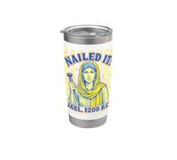 Nailed It Jael 1200 Bc Funny Religious Christianity Gift Gobelet isotherme en acier inoxydable double paroi
