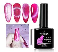 Nailgil - Vernis à ongles gel œil de chat avec aimant - Vernis à ongles gel UV - Gel UV - Pour le salon - Rose gelée