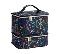 nailKit Organiseur - Étui de transport pour vernis à ongles, sac de rangement pour 30 bouteilles de vernis à ongles avec compartiments en éponge, sac de maquillage portable avec poignée, organiseur de