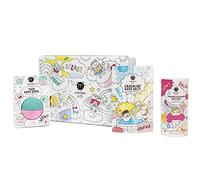 Nailmatic Kids Bath Box Splash Coffret Bain Enfant - Boule de Bain Colorante Rose et Verte + 1 Sels de Bain Moussants Rose + 1 Sels de bain crépitants Bleu - Cadeau Enfant - Cadeau Fille Garçon