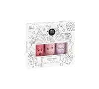 Nailmatic Kids Coffret Vernis Enfant Party - 3 Vernis à L'Eau Enfant - Maquillage Enfant dès 3 ans - Vernis Enfant Fille Non Toxique - Manucure enfant - Kit Vernis Roses
