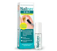 Nailner 2-en-1 Brosse à ongles antifongique 5 ml - Brosse contre les mycose des ongles des mains et des pieds - Résultats visibles en 7 jours - Traite et prévient les mycoses des ongles sans limage