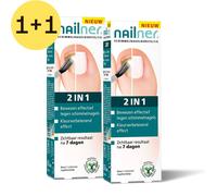 Nailner Brush 2 en 1 Pincette(S) 2x5 ml