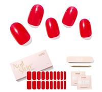 NAILOG Autocollant Ongle Gel UV | 20Pcs Faux Ongles Autocollants Adhesif | Semi-durci Vernis Autocollant Ongles UV Pour Nail Art,Jelly Crush