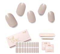 NAILOG Autocollant Ongle Gel UV | 20Pcs Faux Ongles Autocollants Adhesif | Semi-durci Vernis Autocollant Ongles UV Pour Nail Art,Dove