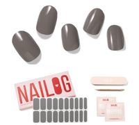 NAILOG Autocollants à Ongle 20Pcs Gel Vernis Adhésif Semi-Permanents Extra Long Finition brillante et durable Nail Art Decal Strip Nail Stickers pour Femmes Filles, Kiss the Rain