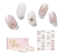 NAILOG Autocollants pour Ongle 34Pcs Pochoirs pour Nail Art de Qualité Professionnell avec Finition Gel Souple Nails Wraps Décoration DIY Accessoire de Manucure pour Femmes Filles (Astria)