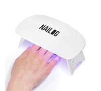NAILOG Mini lampe UV LED 6 W - Séchoir à ongles portable avec câble USB pour vernis gel manucure - lampe de poche pour durcir