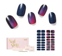 NAILOG Ongles EN Gel UV Semi Durci - 34Pcs Nail Art Decal Gel Strips - Vernis Autocollant Ongles de Qualité Professionnell, Enveloppements Ongles Avec Finition Gel, idee cadeau femme