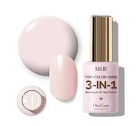 NAILOG Vernis à ongles gel 3 en 1 sans base/top Soak Off - Light Ballet | Formule végétalienne en 1 étape de 10 ml avec base et top coat, brillance salon de 14 jours, parfait pour la maison.