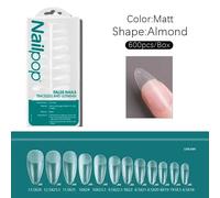 Nailpop-Faux Ongles À Couverture Complète,Capsules En Acrylique,Matériel Professionnel,Imbiber Les Doigts,Embouts En Gel,N64.Pro,600 Pièces.Matte M-Almond 600.