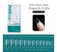 Nailpop-Faux Ongles À Couverture Complète,Capsules En Acrylique,Matériel Professionnel,Imbiber Les Doigts,Embouts En Gel,N64.Pro,600 Pièces.Semim M-Coffin 600.