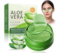 Nailpretty 60 Pièces Patch Yeux Anti Cernes, Masque pour les Yeux Aloe Vera, Yeux Éclaircir Les Cernes, Nourrit et lisse le contour des yeux, Réduit les Cernes Sous les Yeux
